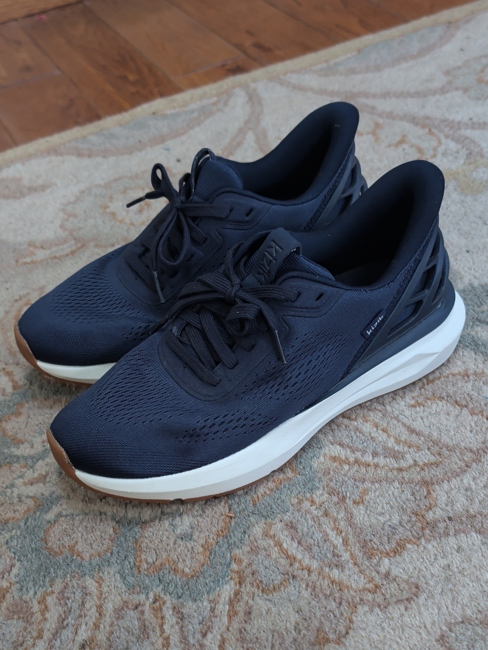 Kizik Athens 2 Hands Free Men's Navy Running Shoes with White Midsole